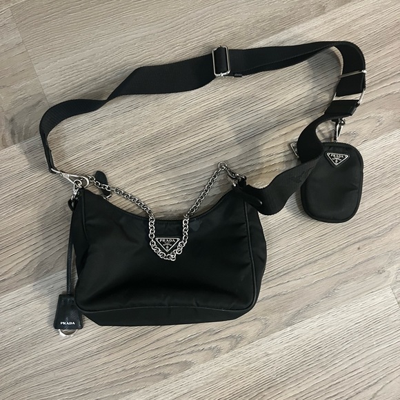 Prada Handbags - Prada Black Crossbody Bag